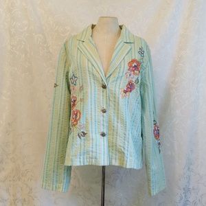 Christopher & Banks Button-Down Blazer